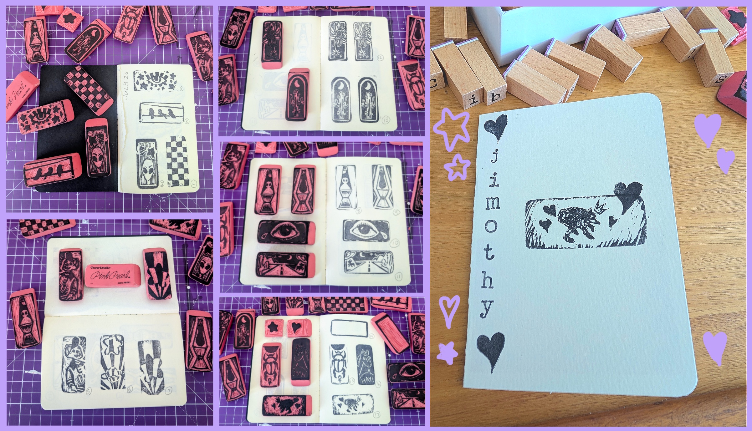 eraser stamps